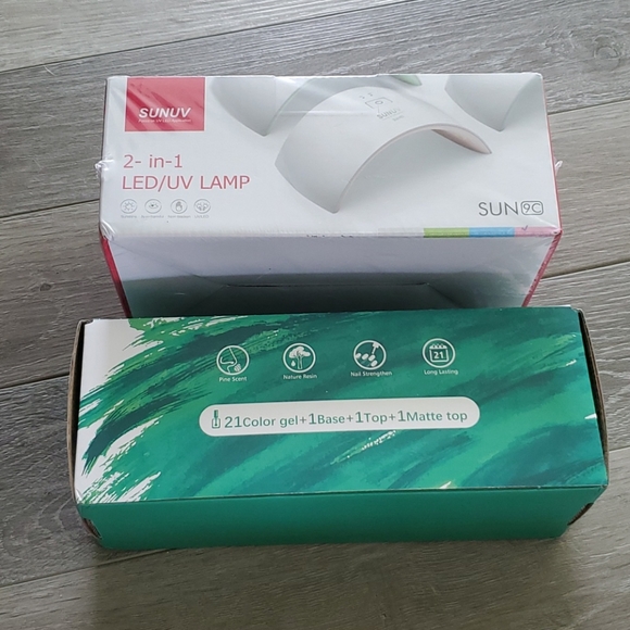 Other - GEL NAIL KIT & LED/UV NAIL LIGHT